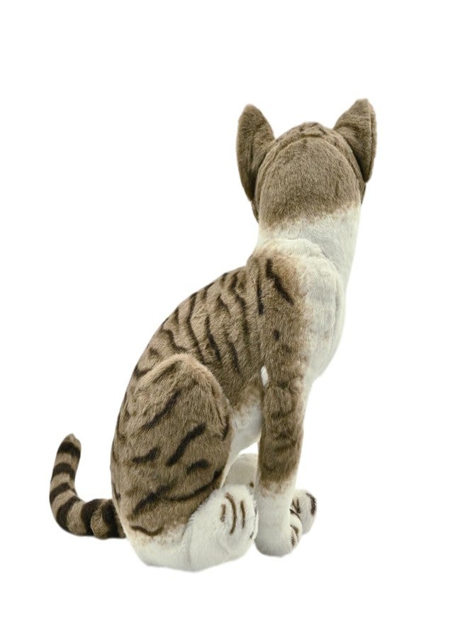 DTR Creation Cat 27 CM Soft Toys for Kids | Plush Soft Toys for Baby Boys and Girls| Best Gift | Cat Soft Toy for Kids -Brown/White 27 Cm Height - Image 3